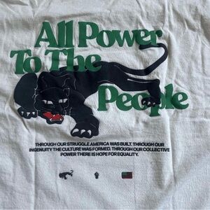 “All Power to the People” Tee with Panther Design